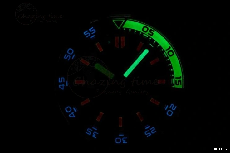 MIROTIME 0219 Aquatimer Automatic SS RSF 1:1 Best Edition White Orange Dial on Black Rubber Strap A Supportive 7069